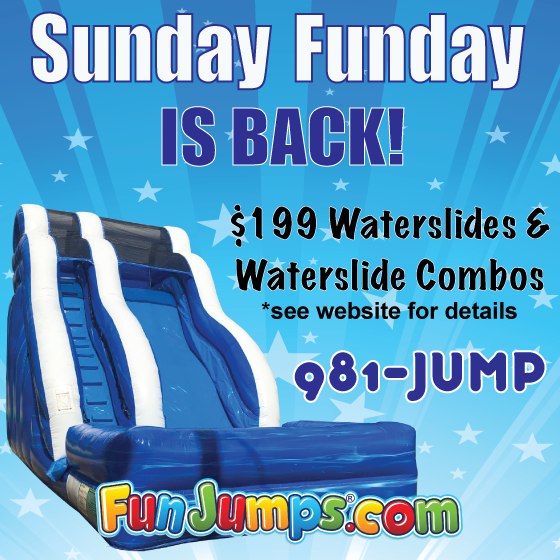 Sunday FunDay Discoun on Waterslides Sunday FunDay Discoun on Waterslides