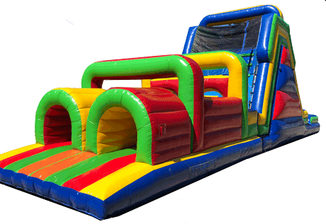 52' Obstacle Course w/ Rockwall & Slide-17575 A 