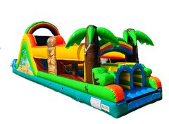 45ft Tiki Island Wet or Dry Obstacle Combo