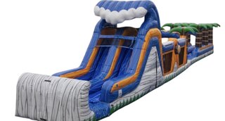 75’ Tsunami Obstacle w/ Slip n Dip