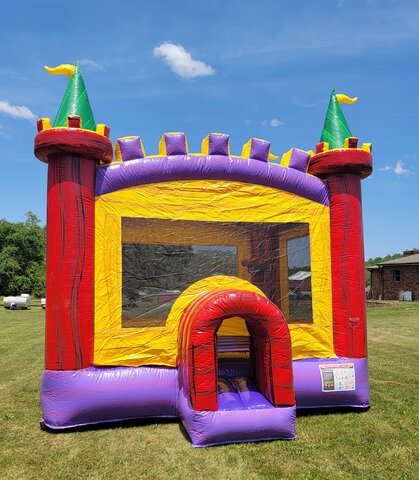 Multicolored Castle 2 15x15 w/ basketball goal