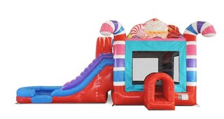 Candy Combo Dual Lane Wet/Dry w/basketball goal