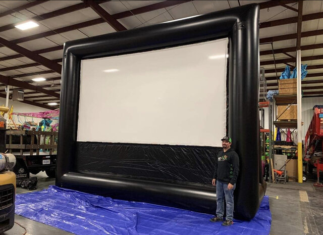 18ft Movie Screen (Projector not included)