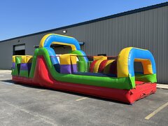 30ft Playland Obstacle Course with Slide