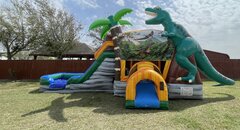 Jurassic Bounce House with Water Slide 