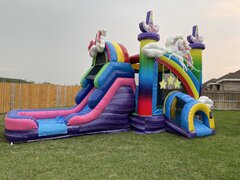 Unicorn 4 in 1 Combo with Water Slide