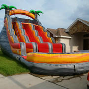 20ft. Lava Splash Double Lane Water or Dry Slide