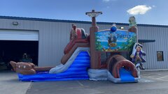 Pirate Bounce House with Water Slide 