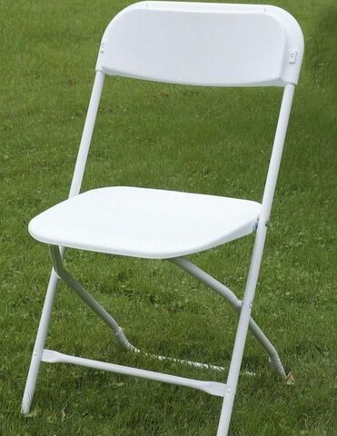 regular white folding char