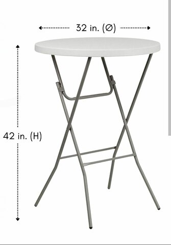 foldable cocktail table