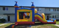 carnival themed combo jumper 13ft wide 30ft long 