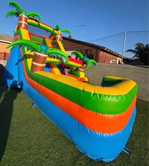 tropical paradise wet/dry waterslide 13 ft wide 22ft long 14ft tall 