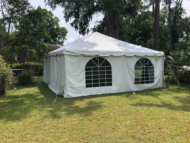 20x20 Tent with sidewalls (enclosed)