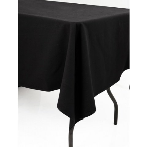 Black rectangle linen