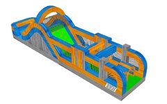 Mega Marble 50ft Obstacle Course(Wet/Dry Slide) 