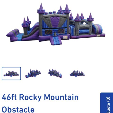 46 Foot Rocky Mountain Obstacle Course 
