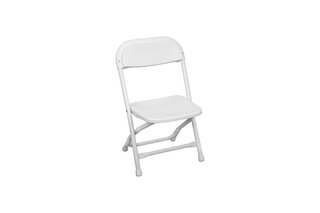 Kids folding white chair