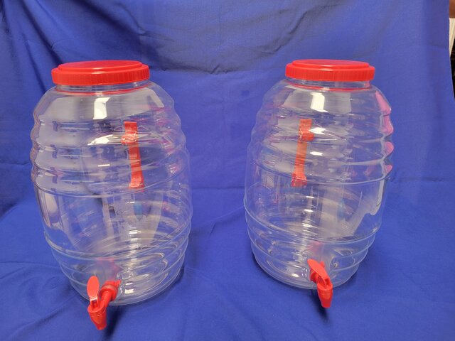 5 Gallon Water Jug (Clear Plastic)