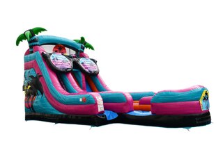 15' Beach Vibes Water Slide