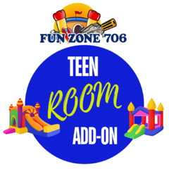 Teen Room Add-On Includes Video Games, Laser Tag, Gellyball Shoot booth, & Laser Tag