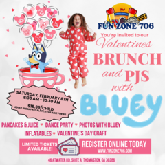 Valentines Day Brunch and PJs w/ Bluey