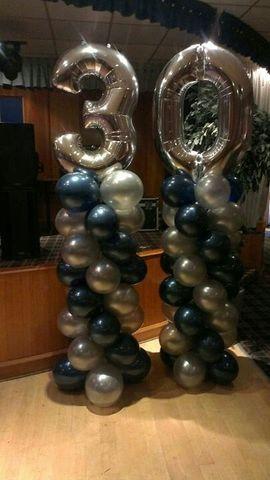 number or letter balloon column
