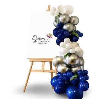 Welcome Easel sign  with balloons 