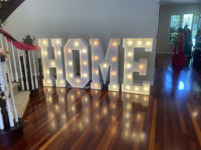 Marquee Light Letter HOME