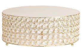 Small Crystal Gold Cake Stand