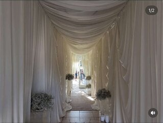 pipe and drape ceiling draping 