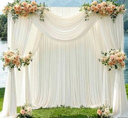 pipe and drape floral draping 