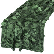 green leaf petal table runner 