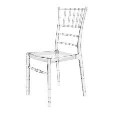 Clear ghost Chiavari Chair no cushion 