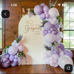 Balloon arch w balloon garland 