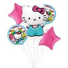 Hello Kitty Mylar Balloon Bouquet