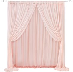 pipe and drape blush pink 375 feet