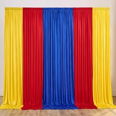 Primary red yello blue  pipe and drape 10 feet
