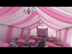 Pink Tent Drapery 20x30 