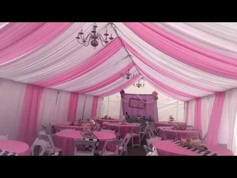 Pink Tent w Draping 10x30