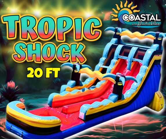 20ft Tropic Shock Water Slide