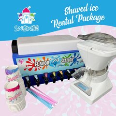 Snowie Snow Cone Machine With Flavor Station-25 Servings, Ice not included