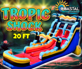 20ft Tropic Shock Water Slide