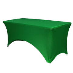 6 Ft Table Cover Rental Emerald Green