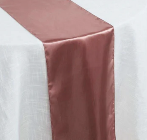 Satin Cinnamon Rose Runner