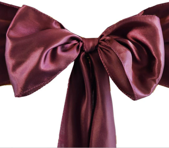 Satin Burgundy Sash