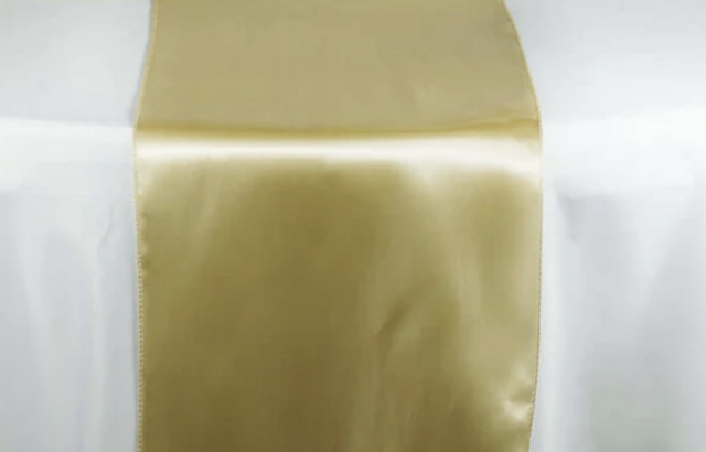 Satin Champagne Runner