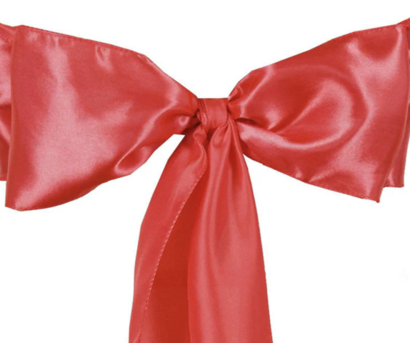 Satin Coral Sash
