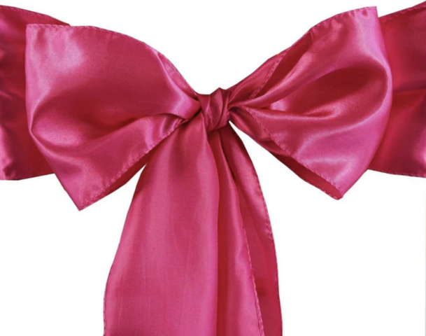 Satin Fuchsia Sash