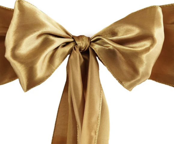 Satin Gold Sash