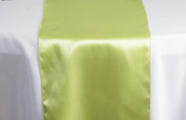 Satin Apple Green Runner